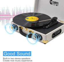 
                        
                          將圖片載入圖庫檢視器 Retro Record Player for 33/45/78 RPM Vinyl Records,Bluetooth Belt-Drive Turntable - JOY2ESpree
                        
                      