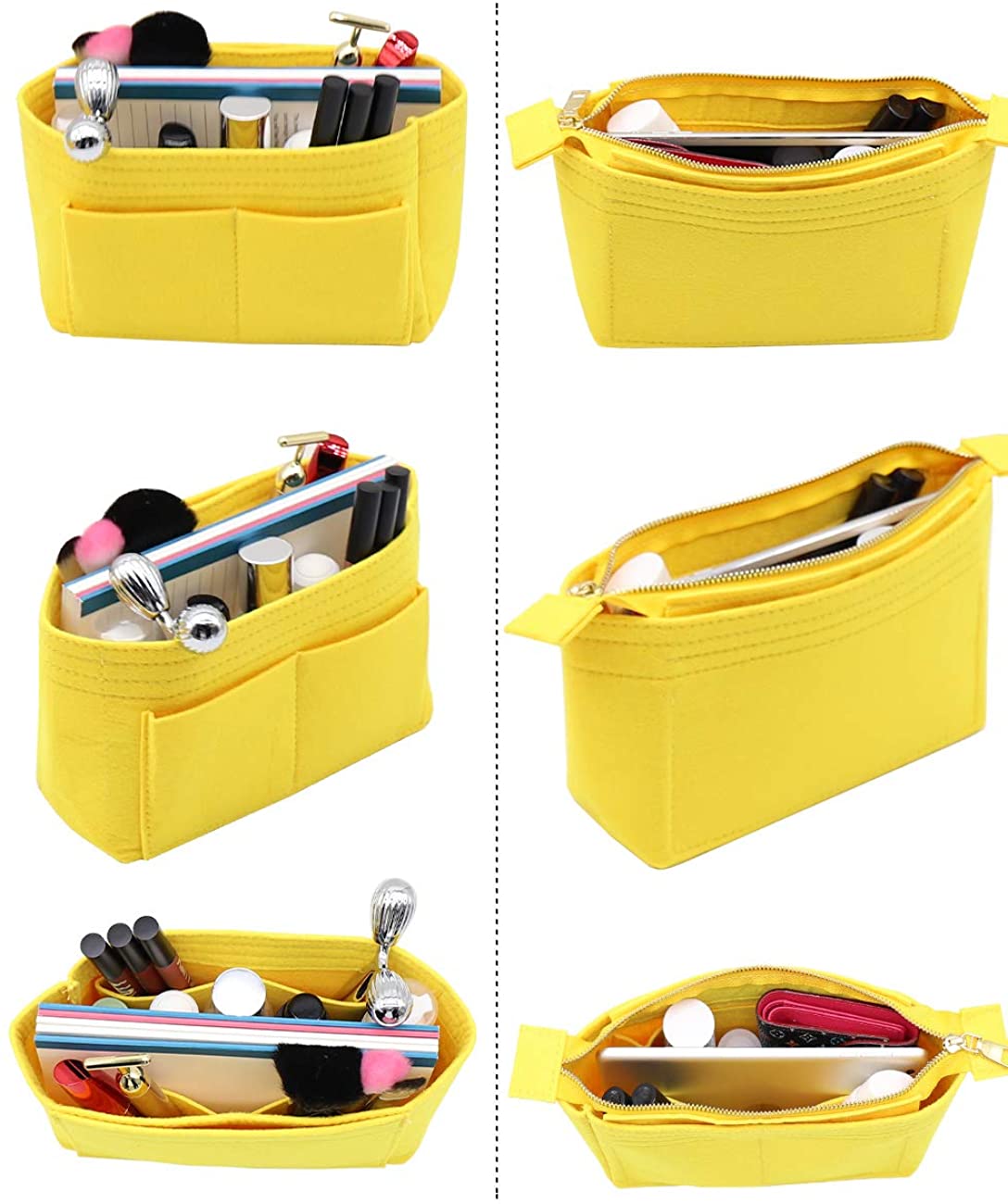 LEXSION Organizer,Bag Organizer,Insert purse organizer with 2 packs in one set fit LV NeoNoe Noé Series perfectly