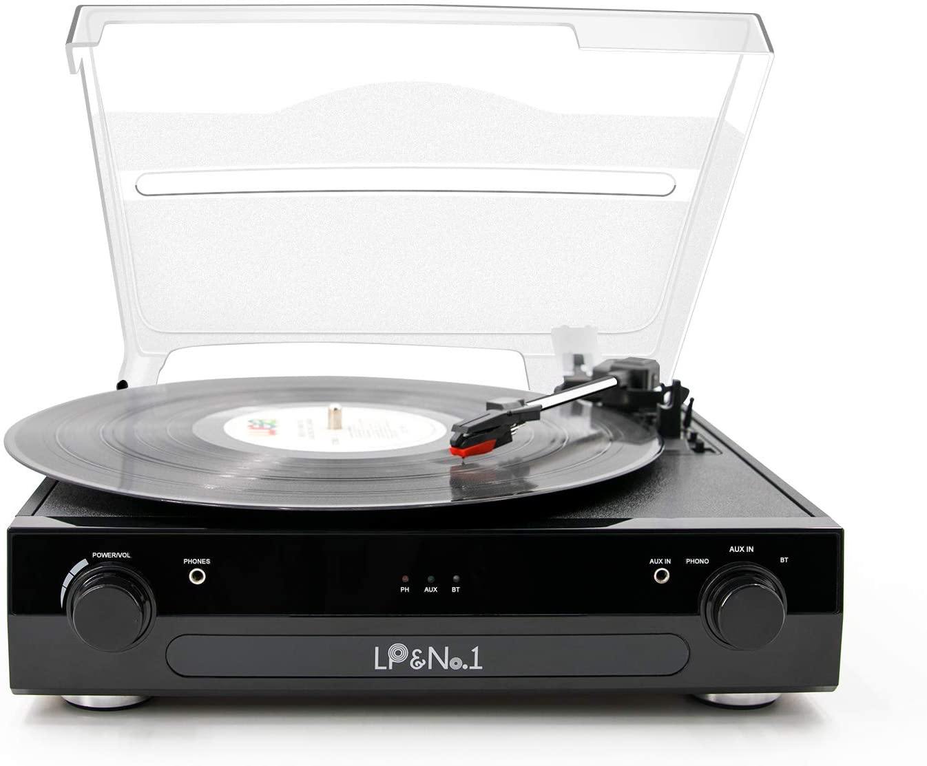 LP&No.1 Bluetooth Record Player with USB Play and Recording - JOY2ESpree