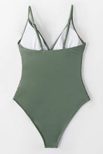 
                        
                          Load image into Gallery viewer, CUPSHE Women's One Piece Swimsuit Tummy Control V Neck Two Piece Bathing Suits - JOY2ESpree
                        
                      