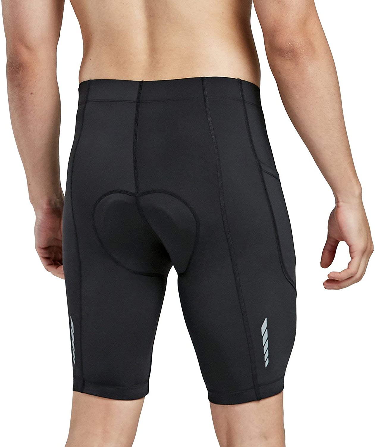 BALEAF Men's Bike Shorts Padded Cycling Bicycle Road Bike Tights Biker Pockets UPF 50+