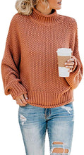 
                        
                          画像をギャラリービューアに読み込む, Saodimallsu Womens Turtleneck Oversized Sweaters Batwing Long Sleeve Pullover Loose Chunky Knit Jumper - JOY2ESpree
                        
                      