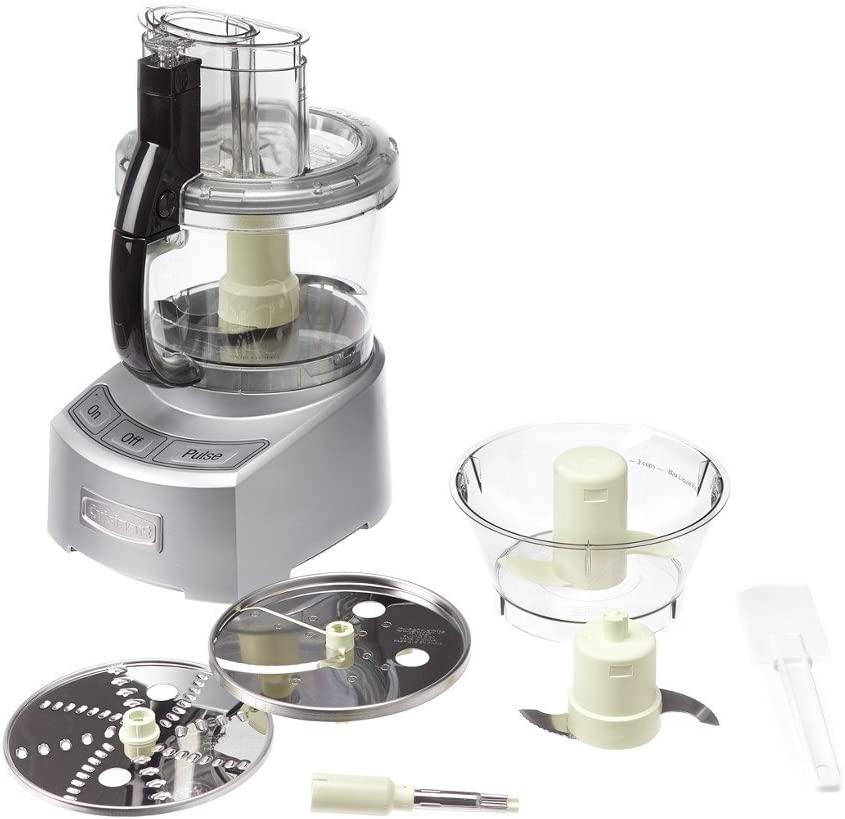 Cuisinart FP-12DCN Elite Collection 2.0 12-Cup Food Processor, Silver Die Cast - JOY2ESpree