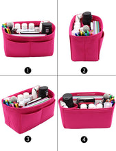 
                        
                          Cargar imagen en el visor de la galería, Felt Purse Organizer Insert Zipper Pocket with Two Removeable Bottle Holder
                        
                      