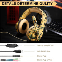 
                        
                          Cargar imagen en el visor de la galería, PS4 Gaming Headset with 7.1 Surround Sound, Xbox One Headset with Noise Canceling Mic &amp; LED Light - JOY2ESpree
                        
                      