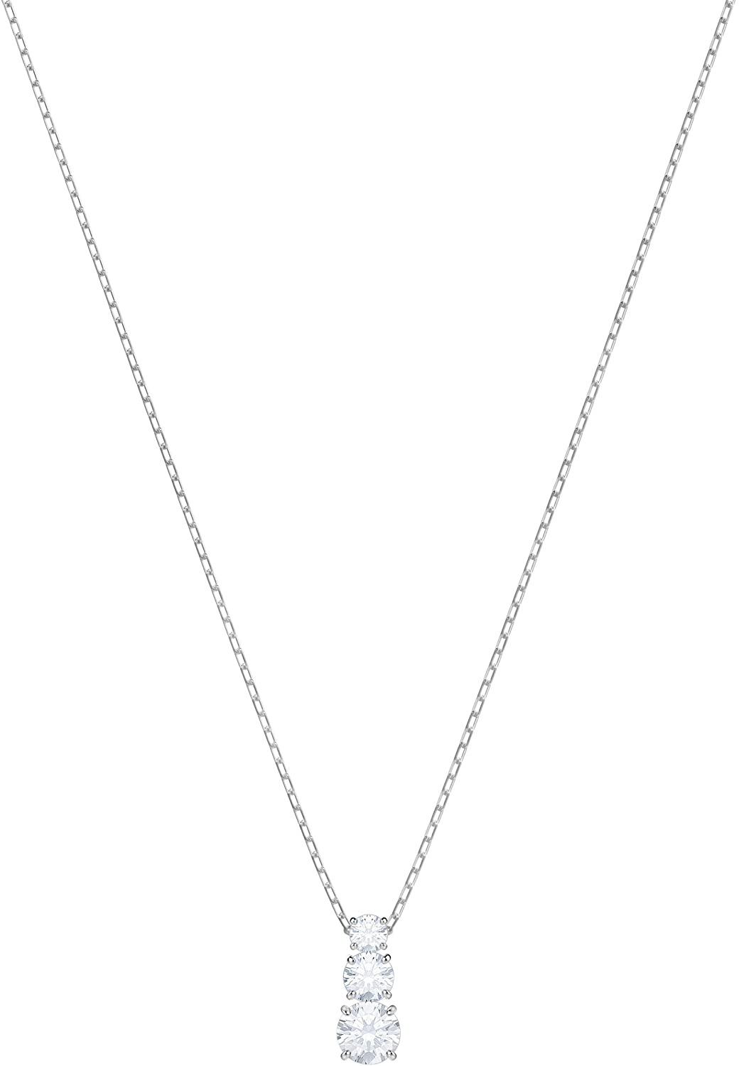 SWAROVSKI Women's Attract Trilogy Jewelry Collection, Rhodium Finish, Clear Crystals - JOY2ESpree