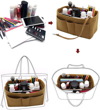 
                        
                          Muat gambar ke penampil Galeri, Felt Fabric Purse Tote Diaper Bag Organizer Insert Bag in Bag with Zipper Inner Pocket For Neverfull Speedy
                        
                      