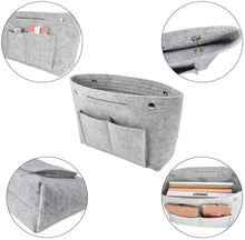 
                        
                          Load image into Gallery viewer, DLseego Felt Tote Handbag Purse Cosmetic Storage Makeup Bag Pocketbook Organizer Insert Divider Shaper Bag in Bag
                        
                      
