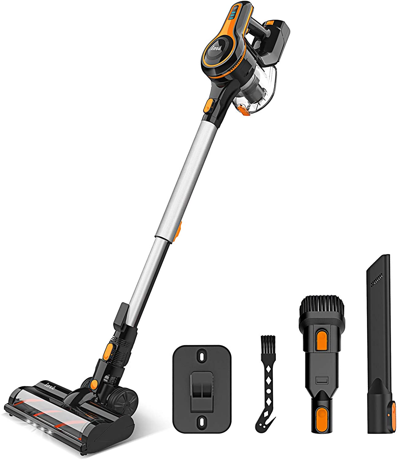 Cordless Vacuum Cleaner, 23Kpa Strong Suction Stick Vacuum with 45min Max Long Runtime Detachable Battery - JOY2ESpree
