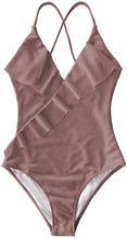 
                        
                          將圖片載入圖庫檢視器 CUPSHE Women's One Piece Swimsuit Ruffle Wrap Textured Beach Swimwear Bathing Suits
                        
                      