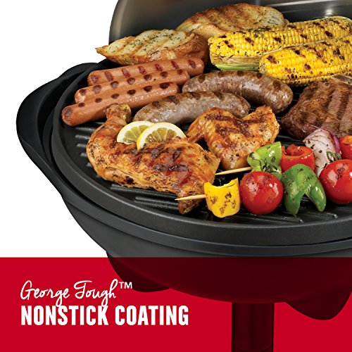 George Foreman, Silver, 12+ Servings Upto 15 Indoor/Outdoor Electric Grill, GGR50B, REGULAR - JOY2ESpree
