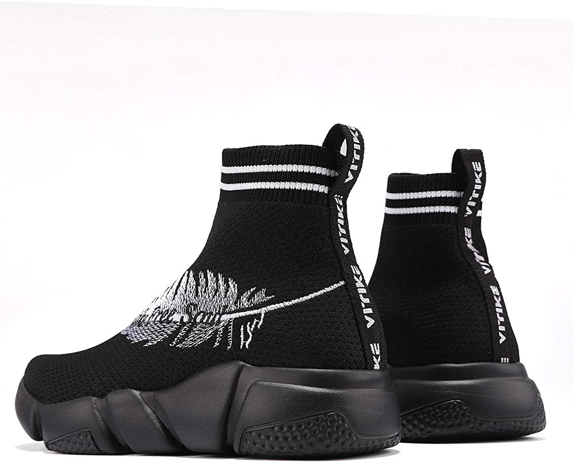Women's Walking Shoes Running Shoes Socks Platform Fashion Mesh Sneakers Air Cushion Athletic Gym Casual Loafers Dance Hip-hop Shoes