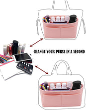 
                        
                          Cargar imagen en el visor de la galería, Felt Purse Organizer Insert Zipper Pocket with Two Removeable Bottle Holder
                        
                      