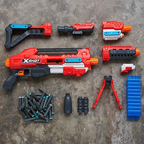 XShot Excel Regenerator Foam Dart Blaster with Over 1, 000 Unique Combinations! (48 Darts) by Zuru, Multicolor, 36351