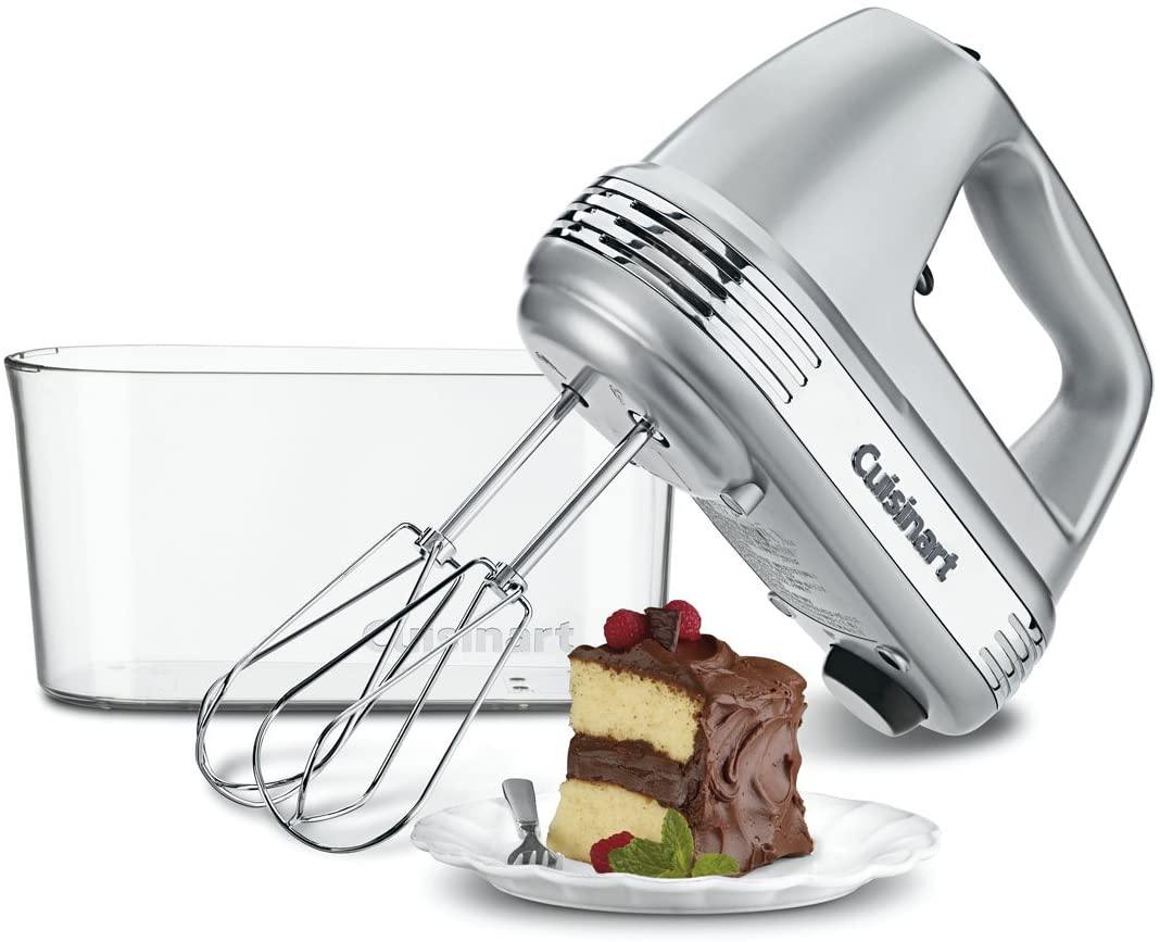 Cuisinart HM-90BCS Power Advantage Plus 9-Speed Handheld Mixer with Storage Case, Brushed Chrome - JOY2ESpree
