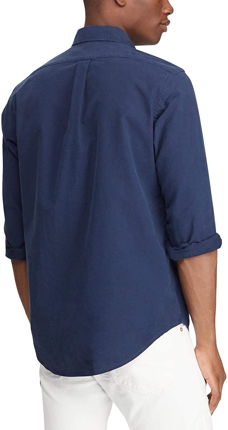 Ralph Lauren Mens Logo Button-Down Dress Shirt