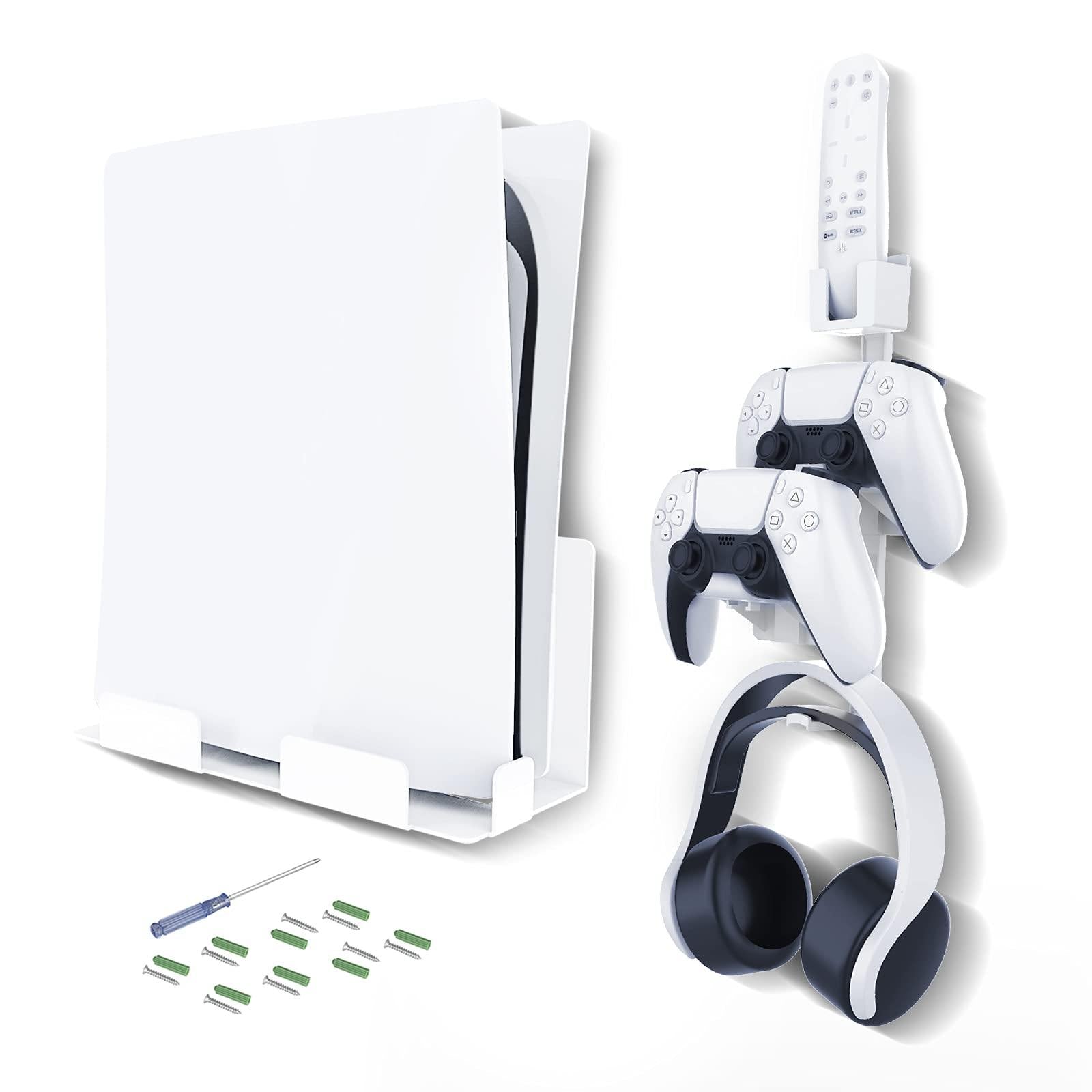 NexiGo PS5 Wall Mount Bundle - Wall Bracket for Playstation 5 Console (Disc & Digital) - JOY2ESpree