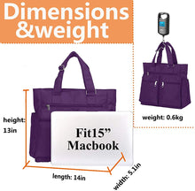 
                        
                          將圖片載入圖庫檢視器 Canvas Tote Bag Waterproof Nylon Multi Pocket Shoulder Bags Laptop Work Bag Teacher Purse and Handbags for Women &amp; Men
                        
                      