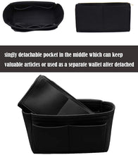 
                        
                          Cargar imagen en el visor de la galería, Felt Purse Bag Organizer Insert with zipper Bag Tote Shaper Fit Speedy Neverfull MM GM
                        
                      