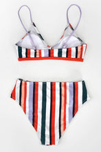 
                        
                          將圖片載入圖庫檢視器 CUPSHE Women's Stripe Bikini Bowknot Shirred Swimsuit
                        
                      