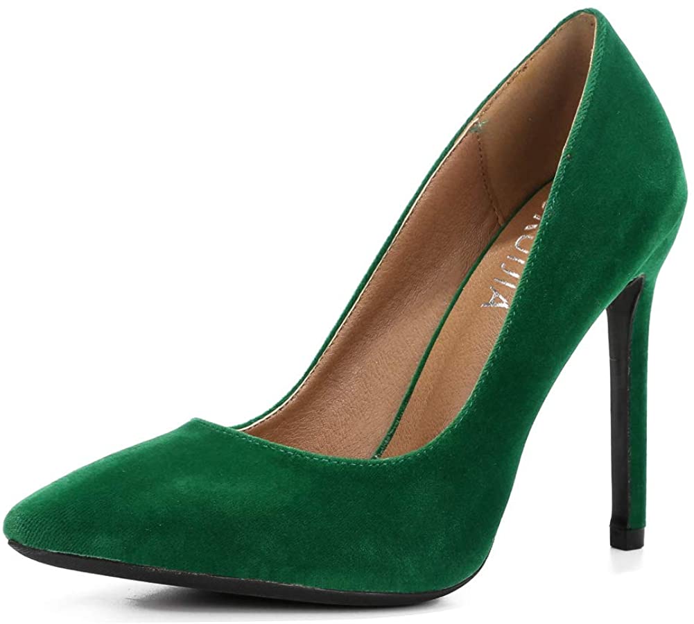 LIURUIJIA Womens Stiletto Pumps Pointed Toe High Heel Slip On Wedding Party Office Shoes 666