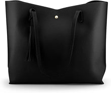 
                        
                          Cargar imagen en el visor de la galería, Oct17 Women Large Tote Bag - Tassels Faux Leather Shoulder Handbags, Fashion Ladies Purses Satchel Messenger Bags
                        
                      