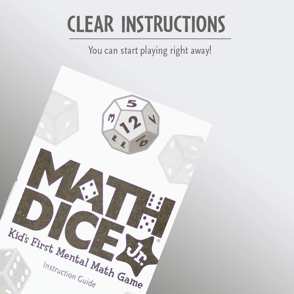 Think Fun Math Dice Junior Game for Boys and Girls Age 6 and Up - Teachers Favorite and Toy of the Year Nominee - JOY2ESpree