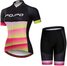
                        
                          Muat gambar ke penampil Galeri, Women's Cycling Clothing Short Sleeve Bike Jersey Sets Bib Shorts Summer Cycling Sets Reflective
                        
                      