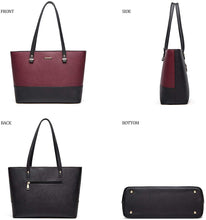 
                        
                          Load image into Gallery viewer, Women Fashion Handbags Wallet Tote Bag Shoulder Bag Top Handle Satchel Purse Set 4pcs
                        
                      