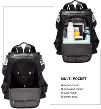 
                        
                          Load image into Gallery viewer, Women Backpack Purse Waterproof Nylon Anti-theft Rucksack Lightweight Shoulder Bag
                        
                      