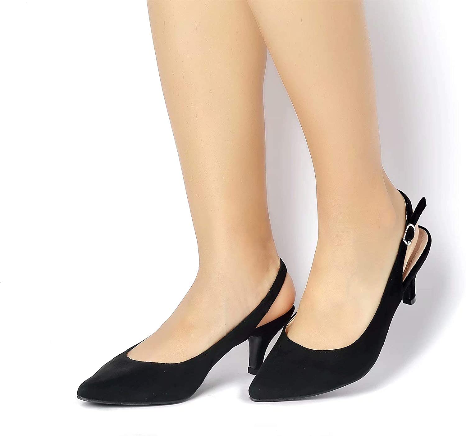 Greatonu Womens Slingback Dress Pump