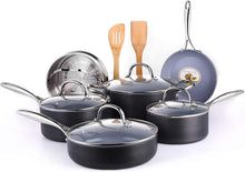 
                        
                          画像をギャラリービューアに読み込む, cooper pan Hard Anodized Nonstick Induction Cookware Set,13-Piece Aluminum Pots and Pans Set with Lids, Dishwasher Safe Oven Safe, Black - JOY2ESpree
                        
                      