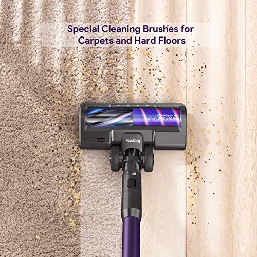 Cordless Vacuum Cleaner, Bagotte 8-in-1 25000Pa Powerful Suction Stick Handheld Vacuum Cleaner for Pet Hair Hard Floor Carpet Car, Lightweight - JOY2ESpree