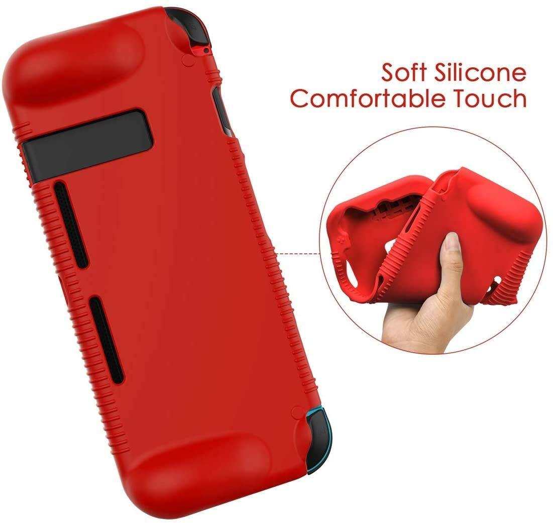 Semeving for Nintendo Switch Case with Tempered Glass Screen Protector for Boy/Girl/Men/Woman/Kids(Black with Screen Protector) … - JOY2ESpree