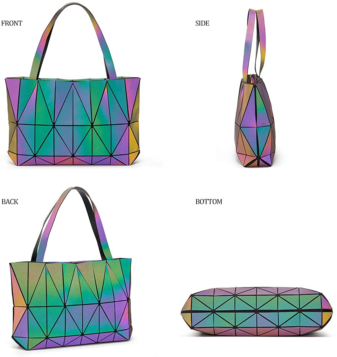 Women Fashion Handbags Wallet Tote Bag Shoulder Bag Top Handle Satchel Purse Set 4pcs