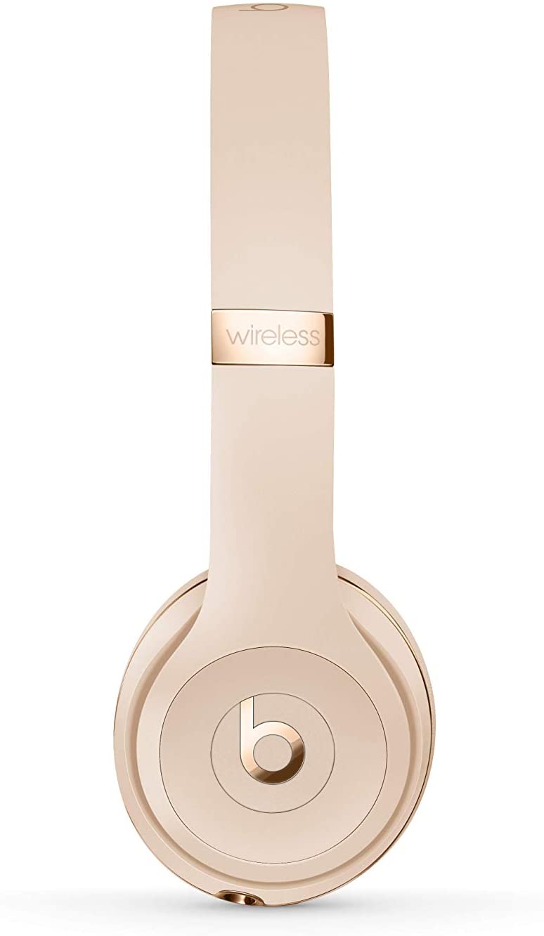 Beats Solo3 Wireless On-Ear Headphones - Apple W1 Headphone Chip, Class 1 Bluetooth, 40 Hours of Listening Time, Built-in Microphone - Satin Gold