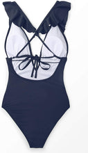 
                        
                          Cargar imagen en el visor de la galería, CUPSHE Women's One Piece Swimsuit Ruffle Deep V Neck Strappy Swimwear Bathing Suits
                        
                      