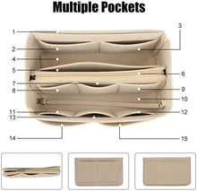 
                        
                          將圖片載入圖庫檢視器 JessLab Felt Purse Organizer Insert with 14 Pockets and Detachable Zip Pouch
                        
                      