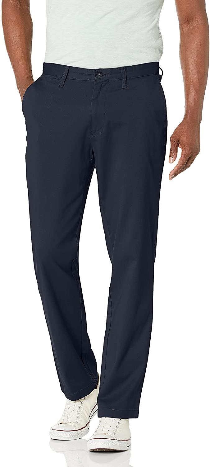 Nautica Men's Classic Fit Flat Front Stretch Solid Chino Deck Pant - JOY2ESpree