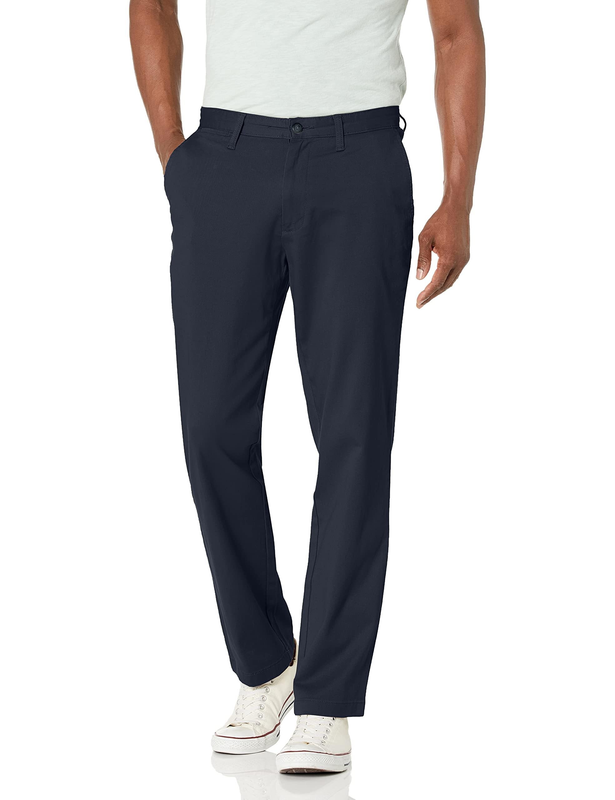 Nautica Men's Classic Fit Flat Front Stretch Solid Chino Deck Pant - JOY2ESpree