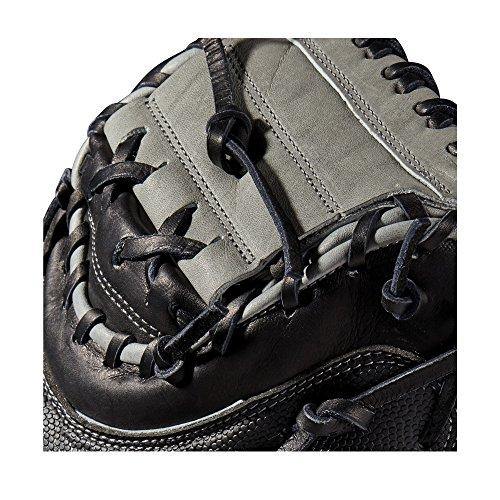 Wilson A2000 34-Inch SuperSkin Baseball Glove, Black/Silver, Left (Right Hand Throw) - JOY2ESpree