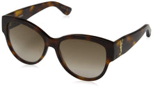 
                        
                          Load image into Gallery viewer, Saint Laurent SLM3 005 Shiny Medium Havana SLM3 Cats Eyes Sunglasses Lens Categ
                        
                      