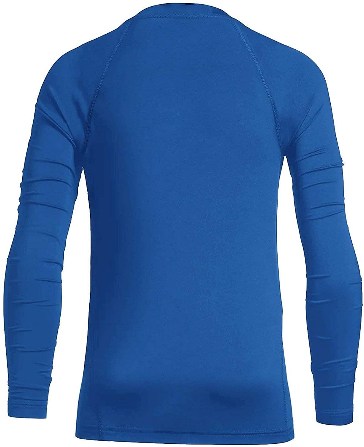 BALEAF Youth Boys'/Girls' Thermal Compression Sports Shirts Long Sleeve Fleece Base Layer Crew Neck
