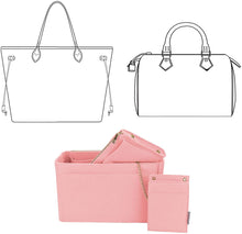 
                        
                          Load image into Gallery viewer, Purse Organizer, Purse Organizer Insert With 2 Metal Zipper, Bag Organizer With RFID Blocking Pocket Purse Organizer insert
                        
                      