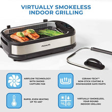 
                        
                          画像をギャラリービューアに読み込む, PowerXL Smokeless Grill with Tempered Glass Lid with Interchanable Griddle Plate - JOY2ESpree
                        
                      