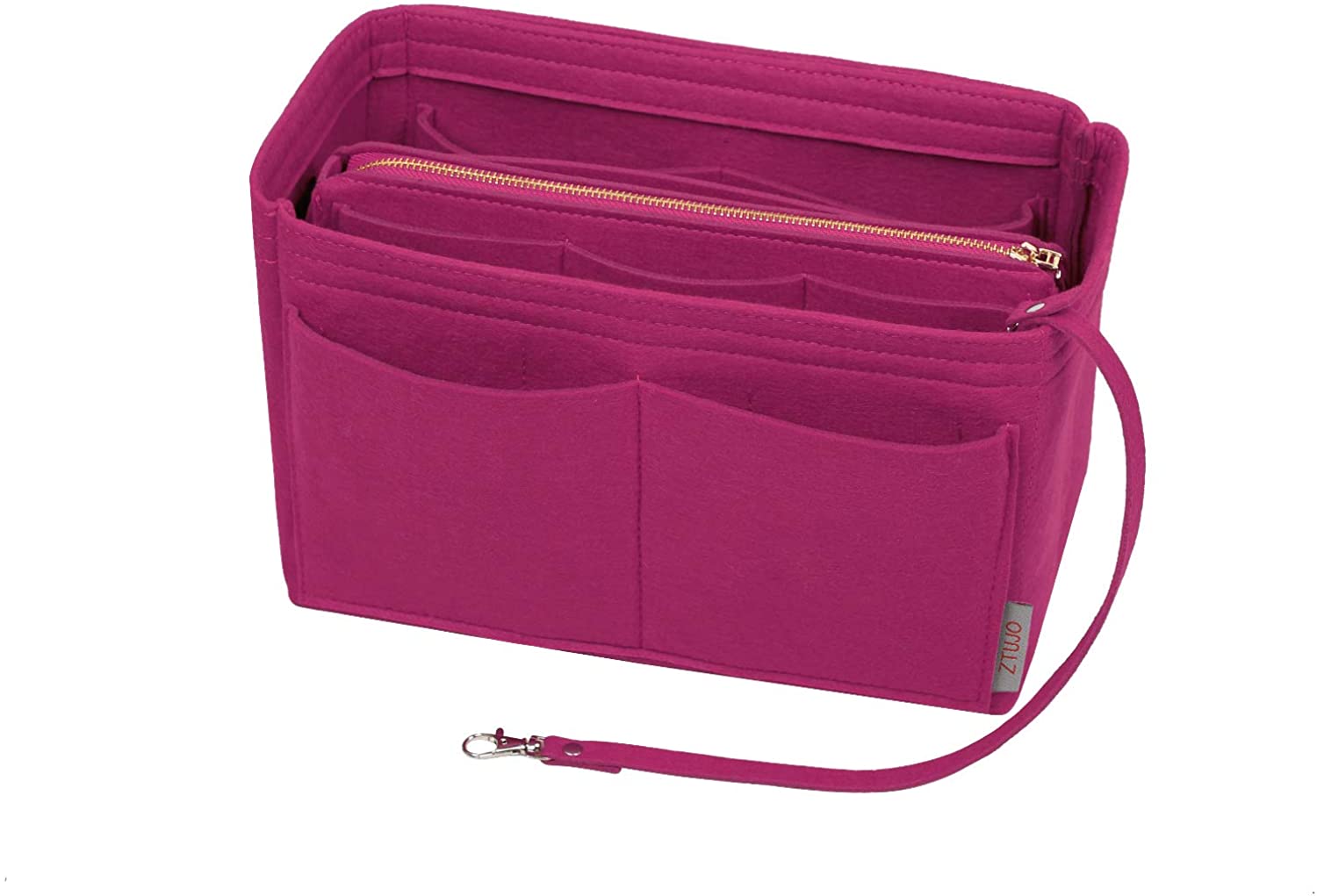 Purse Organizer Insert, Felt Bag organizer with zipper, Handbag & Tote Shaper, For Speedy Neverfull Tote, 5 Sizes