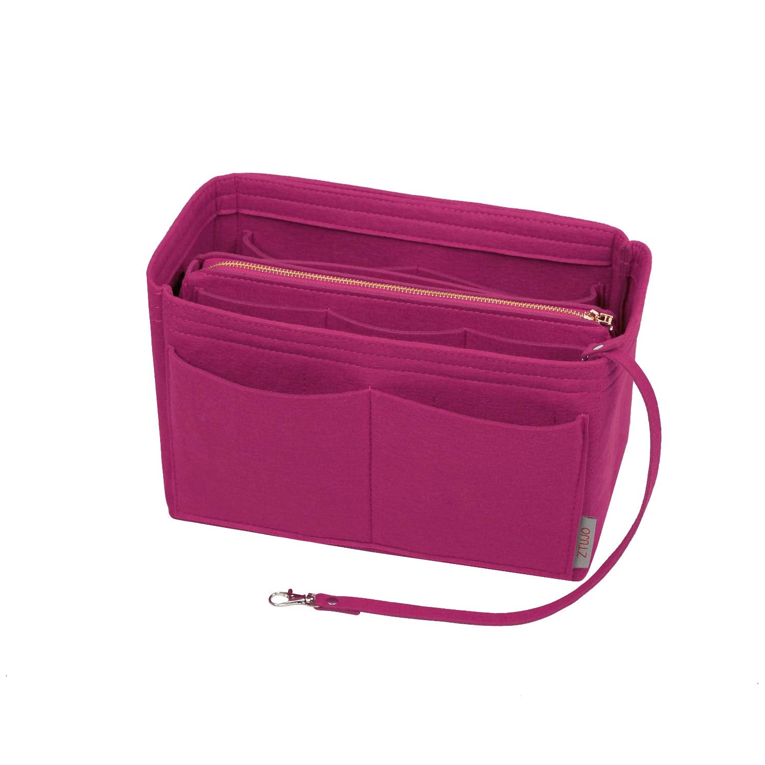 Purse Organizer Insert, Felt Bag organizer with zipper, Handbag & Tote Shaper, For Speedy Neverfull Tote, 5 Sizes