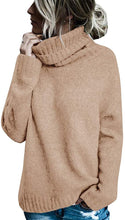 
                        
                          Muat gambar ke penampil Galeri, FISACE Womens Solid Round Neck Oversized Turtleneck Full Sleeve Knitted Sweater Pullover
                        
                      