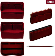 
                        
                          Load image into Gallery viewer, Purse Organizer Insert with Zipper Felt Bag Organizer Handbag Organizer Insert Bag In Bag Organizer
                        
                      