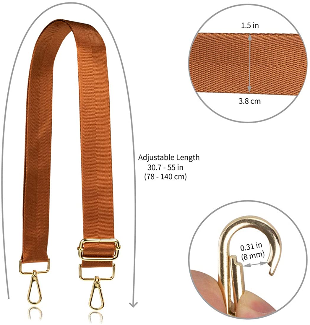 Allzedream Wide Purse Strap Replacement Crossbody Shoulder Bag Adjustable